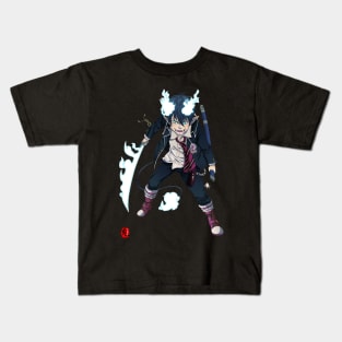 blue exorcist Kids T-Shirt